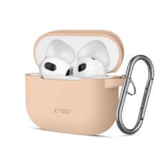 Tech-protect Silicone Hook ovitek za Apple AirPods 3, rjav