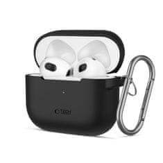 Tech-protect Silicone Hook ovitek za Apple AirPods 3, črna