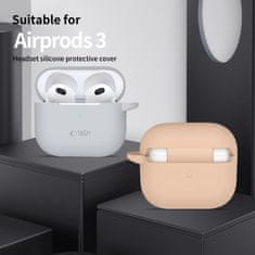 Tech-protect Silicone Hook ovitek za Apple AirPods 3, rjav