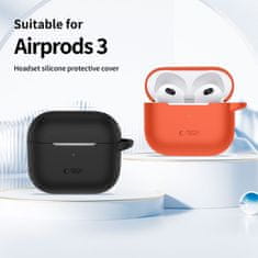 Tech-protect Silicone Hook ovitek za Apple AirPods 3, rjav