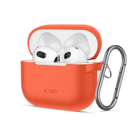 Tech-protect Silicone Hook ovitek za Apple AirPods 3, oranžna