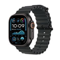 Apple Watch Ultra 2 pametna ura, 49mm, Cellular, Black Titanium ohišje, Black Ocean Band pašček