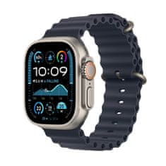 Apple Watch Ultra 2 pametna ura, 49mm, Cellular, Natural Titanium ohišje, Navy Ocean pašček