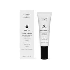 Pestle & Mortar Vlažilna in posvetlitvena krema za kožo SPF 50 Daily Shield (Facial Sunscreen) 50 ml