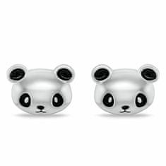 Brilio Silver Unikatni srebrni uhani Panda EA1112W