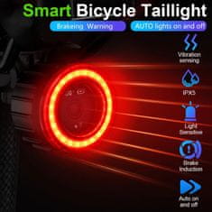 Smart Plus Smart Auto Brake Sensing Bicycle Taillight | LED, USB polnilna, vodoodporna