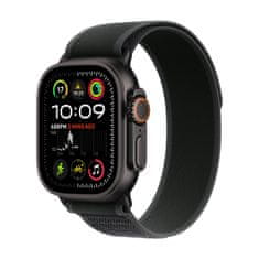 Apple Watch Ultra 2 pametna ura, 49mm, Cellular, Black Titanium ohišje, Black Trail Loop pašček, S/M