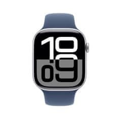 Apple Watch S10 pametna ura, 46mm, srebrno ohišje z modrim športnim paščkom, S/M (mwwl3qh/a)