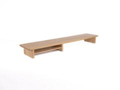 GRINDWOOD Premium Oak Wooden Monitor Stand: Timeless Natural