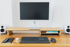 GRINDWOOD Premium Oak Wooden Monitor Stand: Timeless Natural