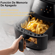 Smart Plus 1400W 8L Air Fryer | Brez olja, programabilna, pametna LED pečica na dotik, toplotni cikel za krompirček in piščanca