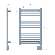 Adler Električni kopalniški radiator AD 7824