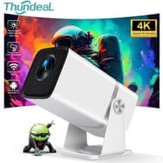 Smart Plus ThundeaL TD80W Mini projektor 4K Android WiFi | Full HD 1080P 3D Prenosni projektor za domači kino za sestanke in filme