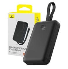 BASEUS BASEUS powerbank magnetic mini 10000mah 20w (črn)