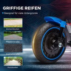 HOMCOM Otroško Motorno Kolo Otroško Električno Motorno Kolo Električno Vozilo Otroško Vozilo Z 2 Snemljivima Opornima Kolesoma, 1,5-3 Km/H, Za Otroke 1,5-3 Let 