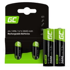 Green Cell Zelena celica - 2x AA HR6 2600mAh akumulatorske baterije