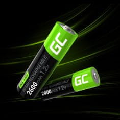 Green Cell Zelena celica - 2x AA HR6 2600mAh akumulatorske baterije