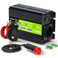 Green Cell Green Cell - Inverter DUO 12V/24V na 230V 300W/600W Modificirani sinusni pretvornik napetosti