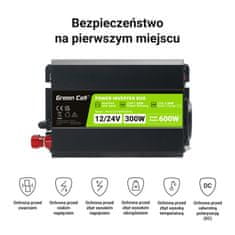 Green Cell Green Cell - Inverter DUO 12V/24V na 230V 300W/600W Modificirani sinusni pretvornik napetosti