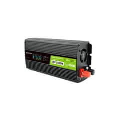 Green Cell Green Cell - Pretvornik napetosti PowerInverter z LCD zaslonom 12V do 230V 500W/1000W Čisti sinusni val