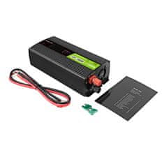 Green Cell Green Cell - Pretvornik napetosti PowerInverter z LCD zaslonom 12V do 230V 500W/1000W Čisti sinusni val