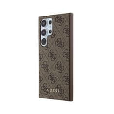 Guess Guess 4G Metal Gold Logo - Ohišje za Samsung Galaxy S24 Ultra (rjavo)