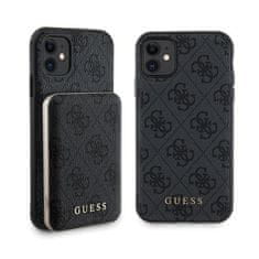 Guess Guess Bundle Pack MagSafe 4G Metal Gold Logo - komplet ohišja + Power Bank 5000mAh MagSafe iPhone 11 (črna)