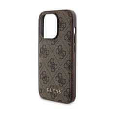 Guess Guess Bundle Pack MagSafe 4G Metal Gold Logo - komplet ohišja + Power Bank 5000mAh MagSafe iPhone 15 Pro Max (rjava)