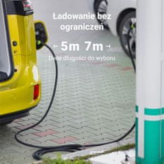 Green Cell Green Cell - GC Snap Type 2 EV polnilni kabel 11kW 7m 16A za Tesla Model Y / 3 / S / X, Kia EV6, VW ID.4 / ID.5, BMW i4 / iX, Ford Mach-E