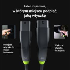 Green Cell Green Cell - GC Snap Type 2 EV polnilni kabel 11kW 7m 16A za Tesla Model Y / 3 / S / X, Kia EV6, VW ID.4 / ID.5, BMW i4 / iX, Ford Mach-E