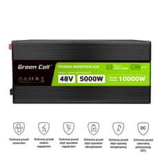 Green Cell Zelena celica - PowerInverter z LCD zaslonom 48V do 230V 5000W/10000W pretvornik napetosti s sinusnim valom