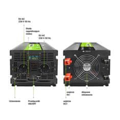 Green Cell Zelena celica - PowerInverter z LCD zaslonom 48V do 230V 5000W/10000W pretvornik napetosti s sinusnim valom