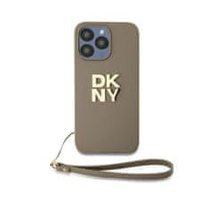 DKNY DKNY zapestni trak z logotipom - ohišje za iPhone 15 Pro (bež)