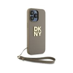 DKNY DKNY zapestni trak z logotipom - ohišje za iPhone 15 Pro (bež)