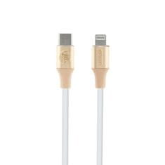 Guess Guess Ebossed Logo - Kabel USB-C za Lightning s certifikatom MFi 1,5 m (zlat)