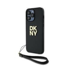 DKNY DKNY zapestni trak z logotipom - Ohišje za iPhone 14 Pro Max (črno)