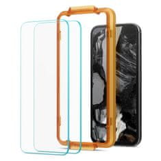 Spigen Spigen Alm Glas.TR 2-Pack - Kaljeno steklo za Google Pixel 8A (2 kosa) (prozorno)