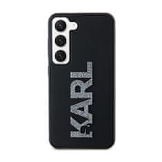 Karl Lagerfeld Karl Lagerfeld 3D gumijast bleščeč logotip - Ohišje za Samsung Galaxy S23+ (črno)