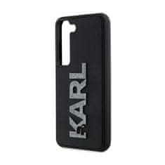 Karl Lagerfeld Karl Lagerfeld 3D gumijast bleščeč logotip - Ohišje za Samsung Galaxy S23+ (črno)