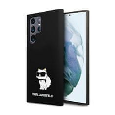 Karl Lagerfeld Karl Lagerfeld Silikonski ovitek Choupette - Ohišje za Samsung Galaxy S24 Ultra (črno)