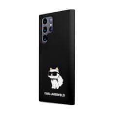 Karl Lagerfeld Karl Lagerfeld Silikonski ovitek Choupette - Ohišje za Samsung Galaxy S24 Ultra (črno)