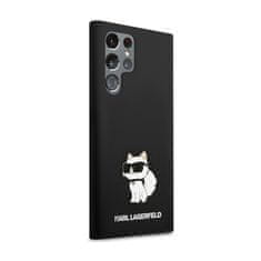 Karl Lagerfeld Karl Lagerfeld Silikonski ovitek Choupette - Ohišje za Samsung Galaxy S24 Ultra (črno)