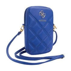 Guess Guess Zip Quilted 4G - Telefonska torbica (modra)