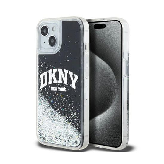 DKNY DKNY Liquid Glitter Big Logo - Ohišje za iPhone 15 Plus / 14 Plus (črno)