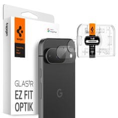 Spigen Spigen Optik.TR EZ Fit Camera Lens Protector 2-Pack - zaščitno steklo za objektiv za Google Pixel 9 (2 kosa) (prozorno)