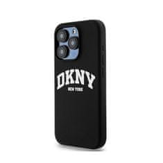 DKNY DKNY Liquid Silicone White Printed Logo MagSafe - ohišje za iPhone 14 Pro (črno)