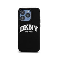 DKNY DKNY Liquid Silicone White Printed Logo MagSafe - ohišje za iPhone 14 Pro (črno)