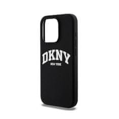 DKNY DKNY Liquid Silicone White Printed Logo MagSafe - ohišje za iPhone 14 Pro (črno)