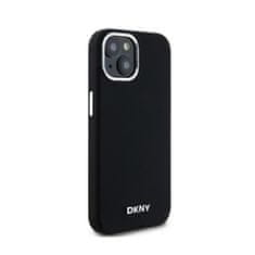 DKNY DKNY Liquid Silicone Small Metal Logo MagSafe - ohišje za iPhone 15 / 14 / 13 (črno)