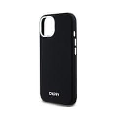 DKNY DKNY Liquid Silicone Small Metal Logo MagSafe - ohišje za iPhone 15 / 14 / 13 (črno)